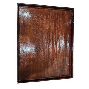 Drink snack tray brown serving